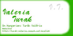 valeria turak business card