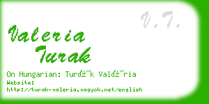 valeria turak business card